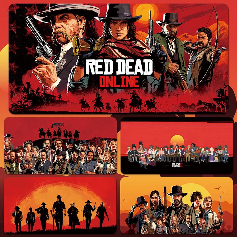 荒野大镖客鼠标垫学生办公电竞游戏周边超大号键鼠垫原创键盘垫子