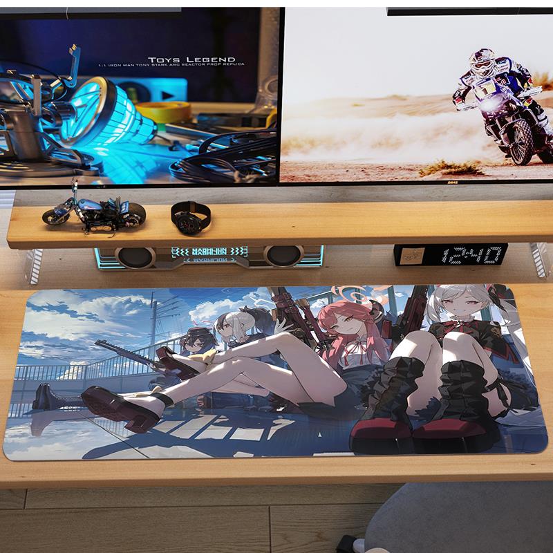 碧蓝档案滑鼠垫超大号男生动漫二次元电竞游戏电脑键盘蔚蓝书桌垫