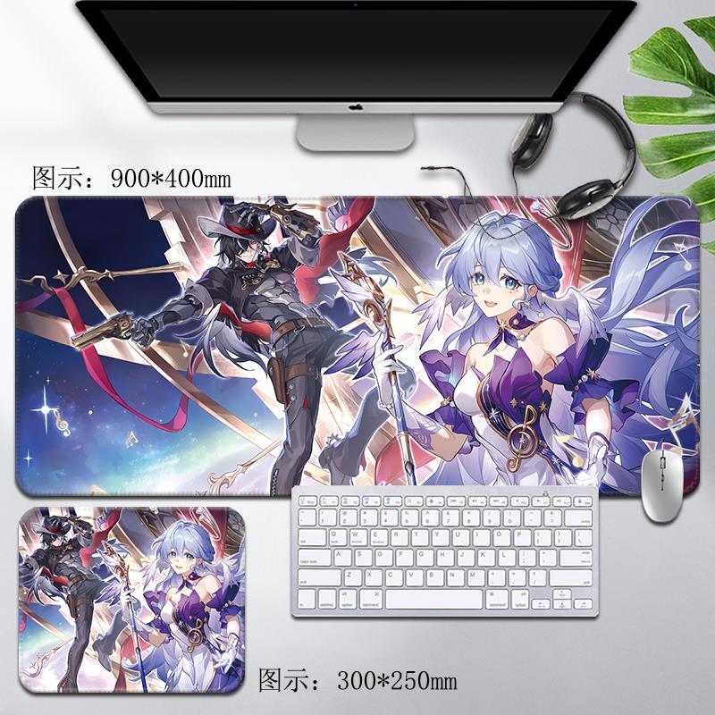 知更鸟鼠标垫崩坏星穹铁道超大电脑键盘桌垫星期日同人周边Robin