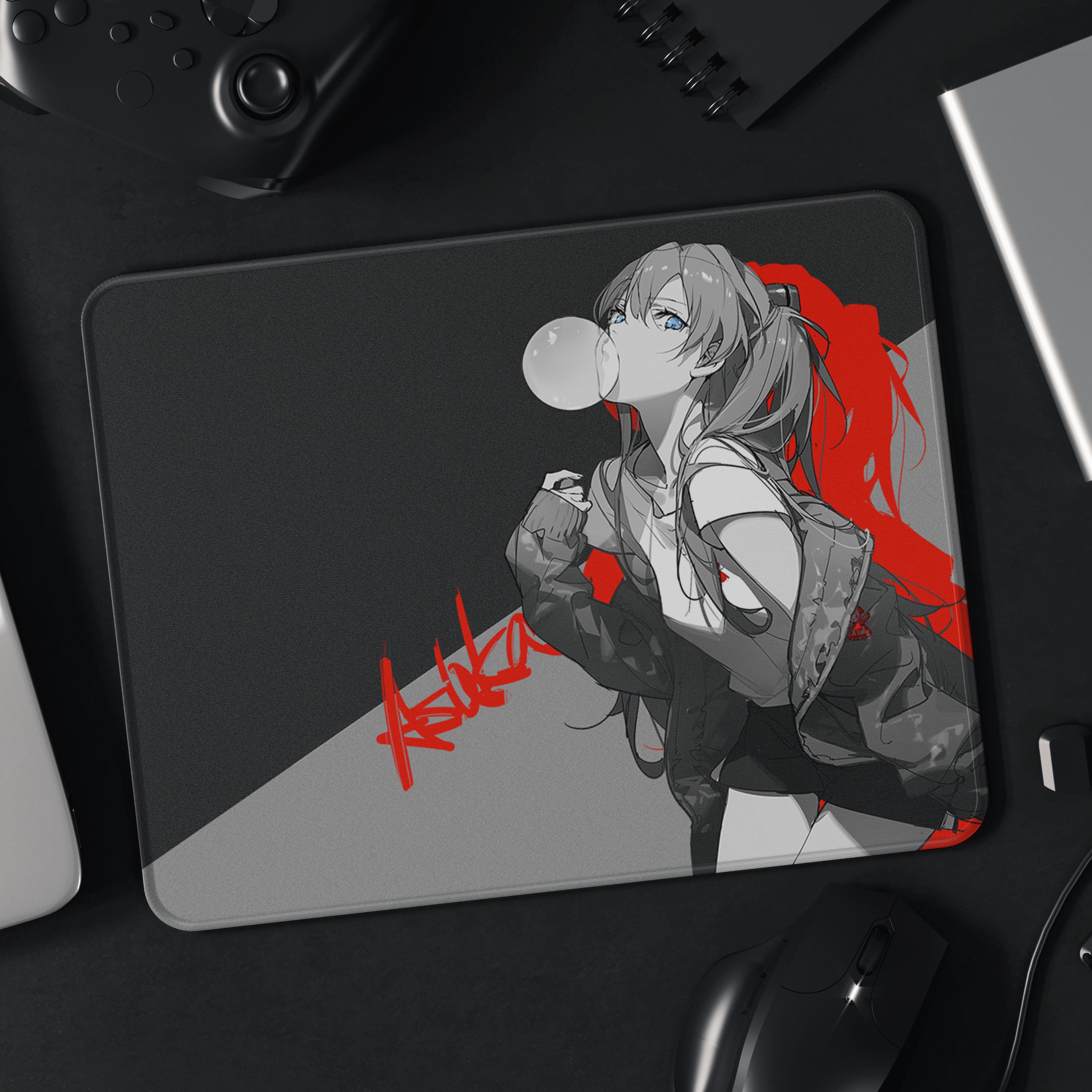 EVA明日香二次元游戏电竞无畏契约cs鼠标垫fps瓦细面控制滑桌垫