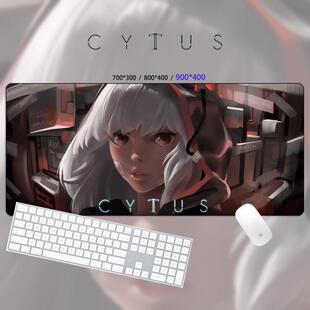 音乐世界赛特斯Cytus2滑鼠垫PAFFNEKOLvyNora周边超大锁边桌垫子