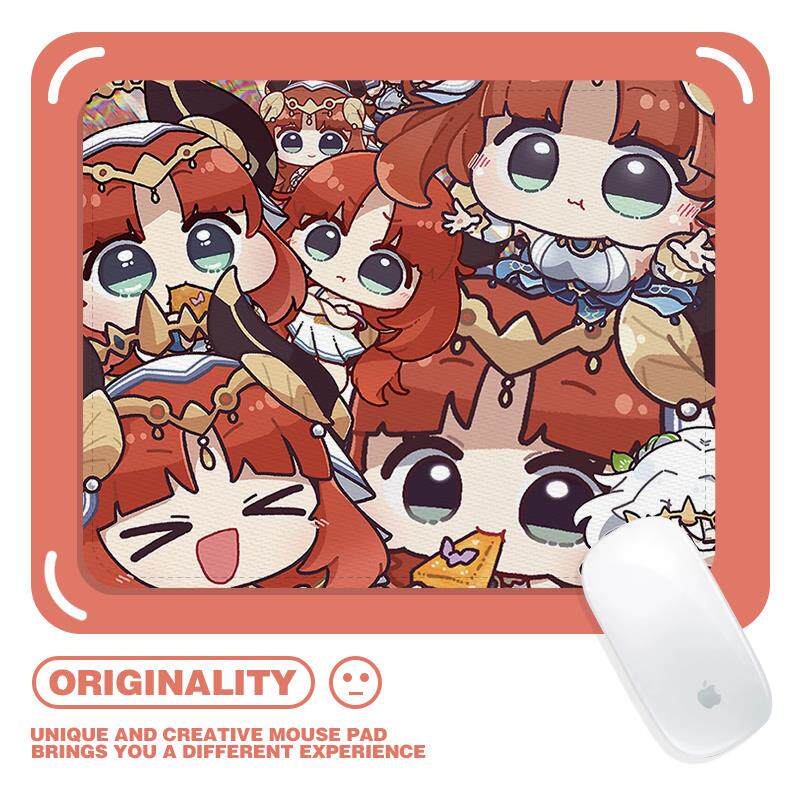 妮露Q萌拼图趣味滑鼠垫二次元原神新款护腕卡通锁边加厚防水耐磨