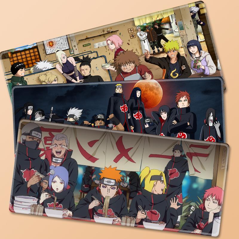 火影忍者超大号加厚鼠标垫 鸣人佐助主题晓组织图案 博人传动漫风