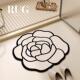 RUG原创设计 山茶花浴室地垫法式 高级感硅藻泥吸水防滑卫生间脚垫