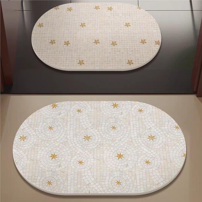 星星马赛克地毯浴室地垫软硅藻泥吸水脚踏垫卫生间淋浴脚垫子门垫