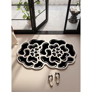 硅藻泥吸水垫浴室地垫防滑卫生间门口防水脚垫子速干台面软垫加厚