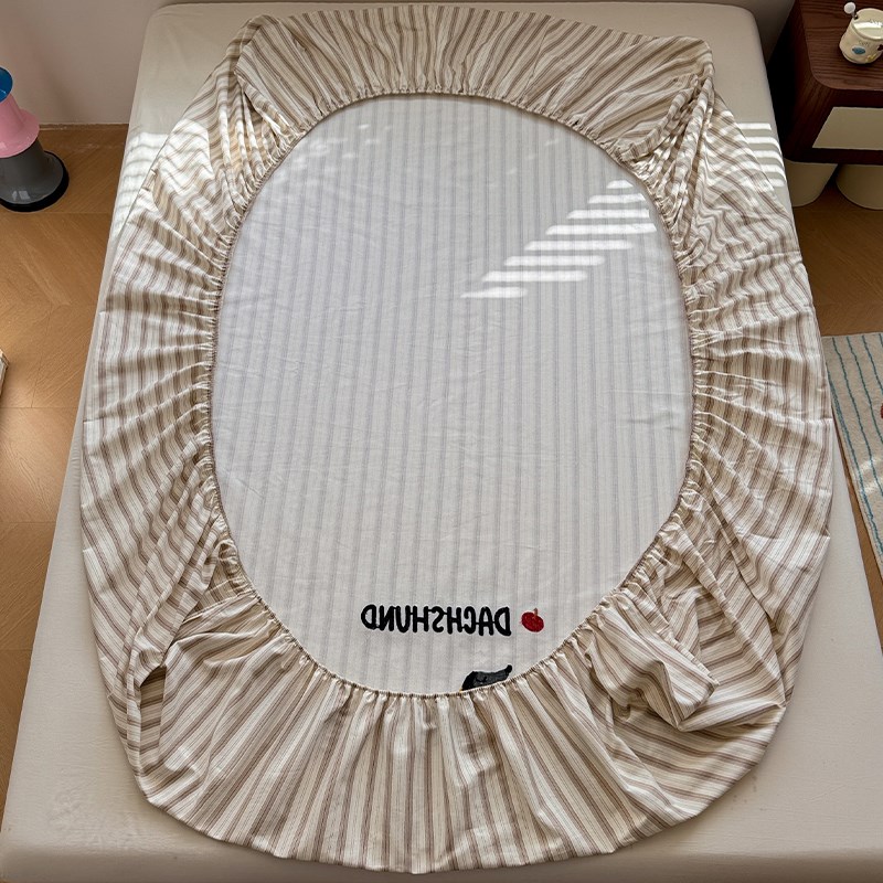 2025新款Ai类全棉老粗布床笠单件100纯棉床垫保护罩榻榻米全包床