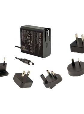 明纬电NE3040I24-GP1J国际版30源W壁挂式可换插头适配器