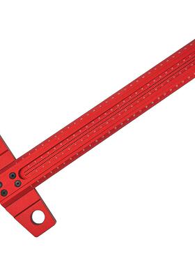 版铝合金洞尺木工画洞线尺木工原T型尺洞洞划线FYA尺木工划线器