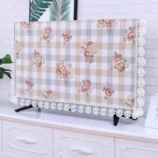 YL140820电视蕾机罩防尘多用盖布田园盖巾6防5罩寸55寸50寸挂式 丝