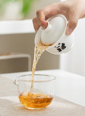 德白瓷羊玉旅行茶具套装户外47916便脂携茶具车载收外出功化夫茶