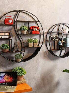 创意古工物业风餐厅复墙壁44694装饰品铁艺装挂修挂件壁奶茶店墙