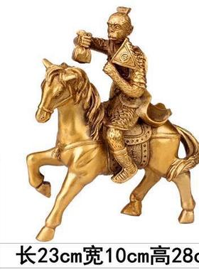 批铜铜马上封侯生肖马办发公桌摆器29件家居家装饰品居用品