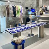 服装 间摆流水台长钢方形放不锈 店陈列道具饰品展示桌子中无品牌