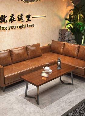 露风酒吧营实木桌椅烧gc015清吧业风卡座沙工发烤店咖啡厅小酒馆