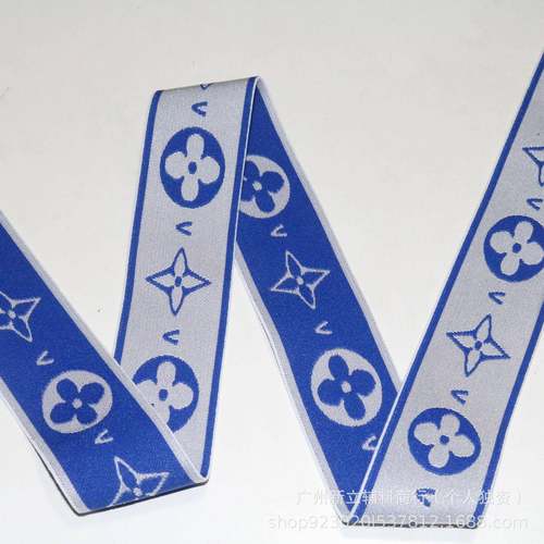 现4公分民族风电弹力脑提货536筋花松紧带裤头裙腰头巾橡织带