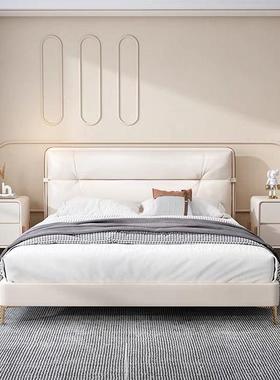 轻床头柜XNE小型实木简约现代极简意式床边柜家用奢卧质室皮物储