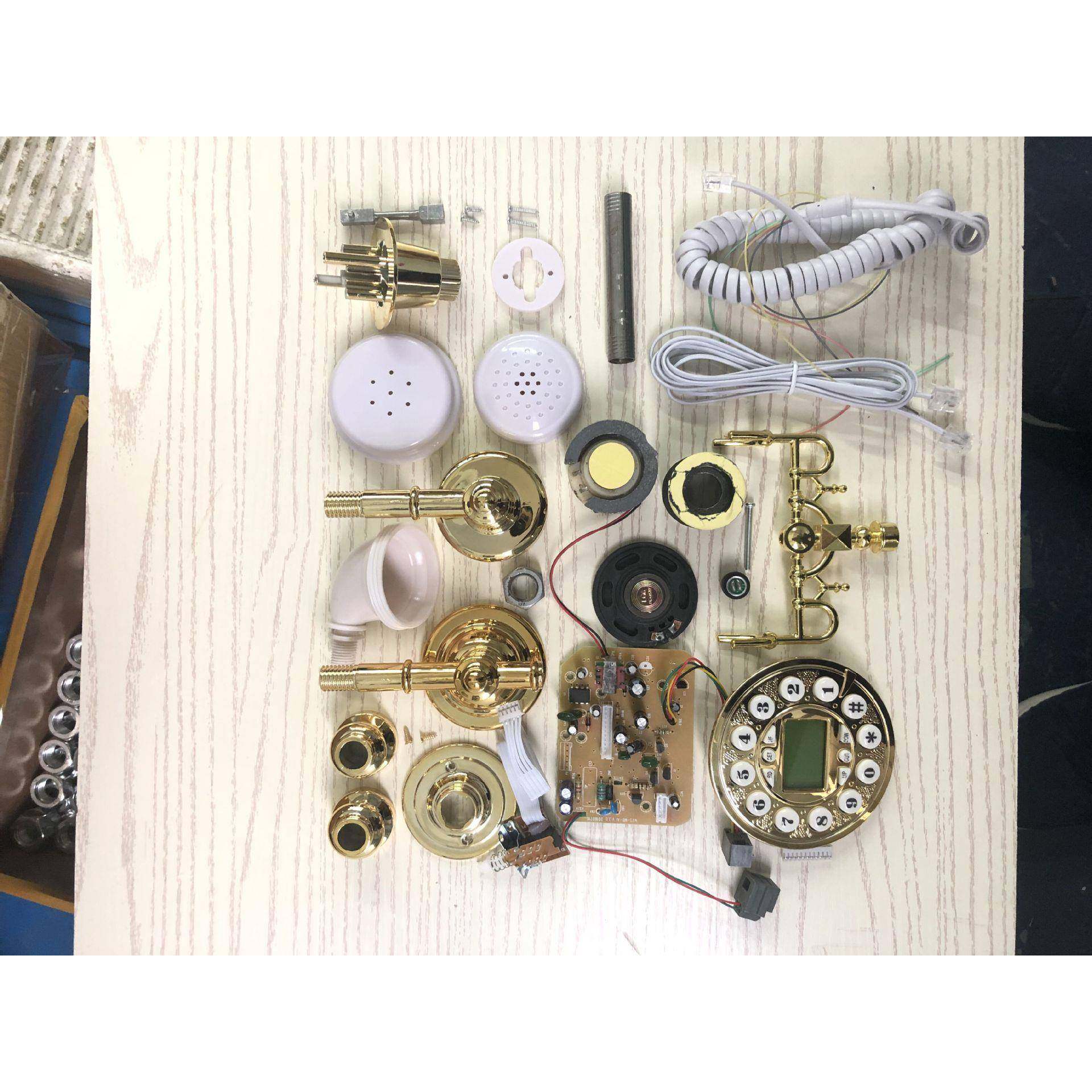 供应仿古主电机板话筒五配话件按键主板话MS系列筒电金话机配件