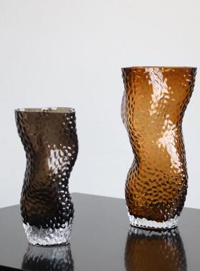 轻奢SS24-108复古玻装璃花瓶装摆件高级饰感家居软客厅桌面水养插