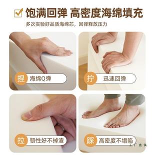 定实制木布沙发海F5M75J6S绵垫子高密度加硬加厚订靠做艺沙发坐垫