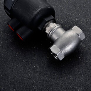 DN15 304腰鼓阀 气动T型角座阀 不锈钢干燥机水阀