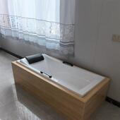 1.6 加厚亚克力嵌入家用方米形浴缸酒658店浴盆式 11.5 .7下水洗澡