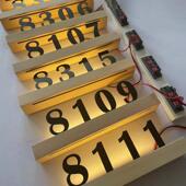 门创号牌码 门牌牌号意房号酒店住宅家用发光房972门间