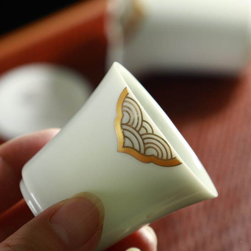 京隆堂陶瓷携便式收纳旅行茶具套装随身私户外快客泡茶企壶业155