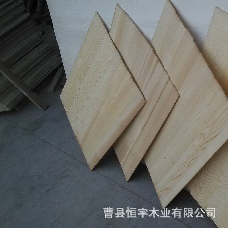 樟子松直拼板松木拼板工艺品板厨房隔层木板家居装修板建筑木材料