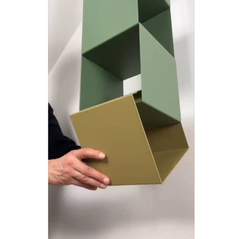 现代简约创意悬浮置物架客厅收纳储物柜卧室床头装饰摆件展示架子