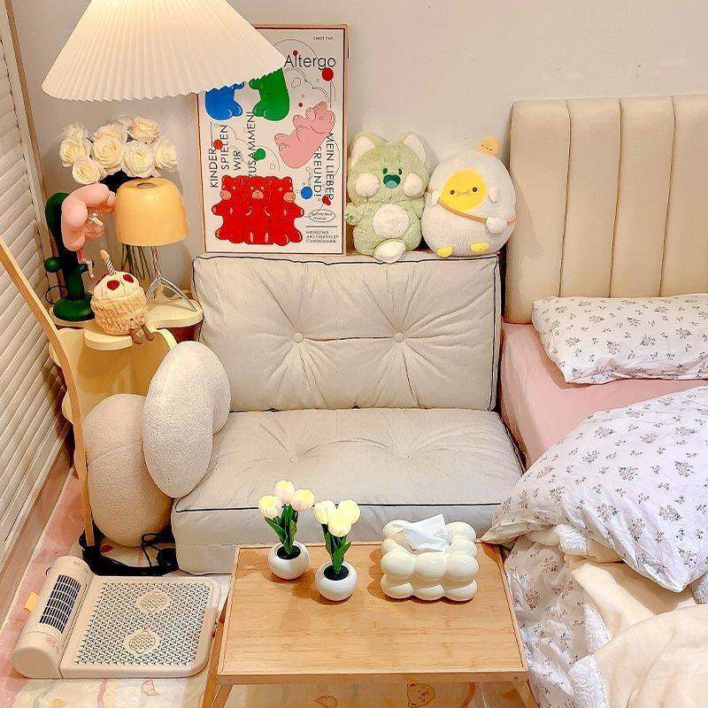 懒人沙发床榻榻米床垫可躺可睡单双人阳台躺卧小户型卧室折叠躺椅