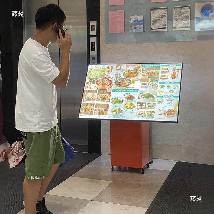 餐704场led抽画灯箱广告牌立式落地发展门架口光点台菜谱架垒德株
