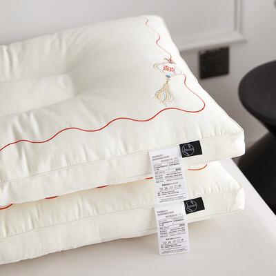 设婚师款计婚庆枕头新款中式睡刺绣枕芯护颈助眠情侣枕一TXA对结