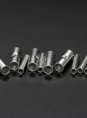 HCJ冷端子B8紫铜50N0个中间裸接头接线端子头铜鼻子压铜管TBN8L型