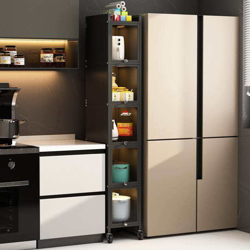 厨房超窄夹缝c柜柜宽20收/2纳5/30m公XX830324分落地多层置物架冰