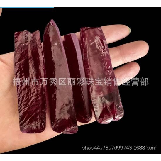 梨形培育红宝石戒面裸石 实验室培植长Ruby水滴形鸽血红宝石