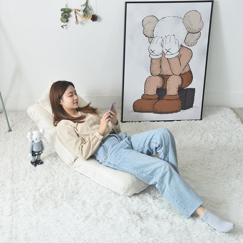 日式折叠懒人沙发10床榻保榻米室阳台上单人环海绵沙卧发飘窗椅