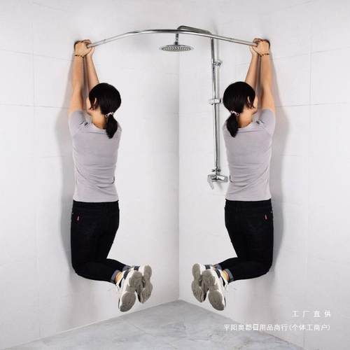 生浴室浴挂帘防水布套装洗澡卫间窗帘帘弧形杆帘子门隔F9H8985J断