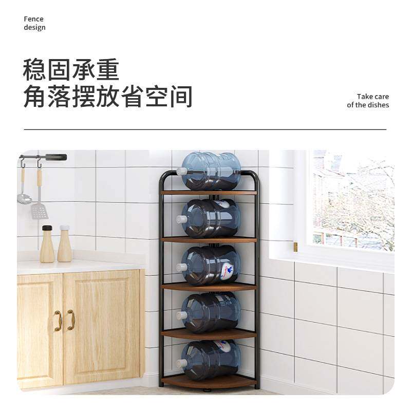 亿家达厨房置物架台面家用调味料碗筷多层多功能收纳落地摆放架子