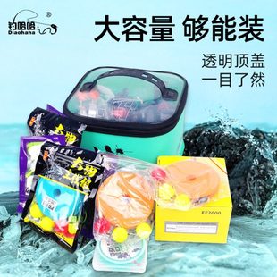 新款渔具收纳盒钓鱼子线收纳盒多功能手提钓具收纳箱加厚配件箱