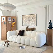 法式 奶油风南瓜沙发客厅2024新款 棉花糖直排大小户型泡芙tobo沙发