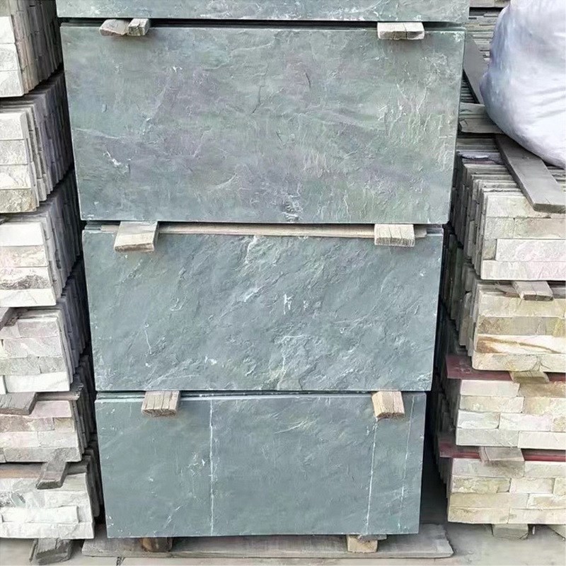 青石板地砖e庭院地砖青石板荔面踏步石汀步石现货石材铺路石