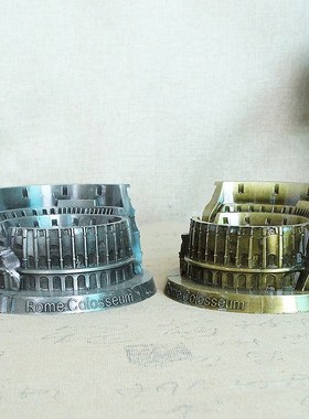 耀莎古罗马竞技场斗兽场r金属世界建筑模型家居酒吧装饰创意礼品