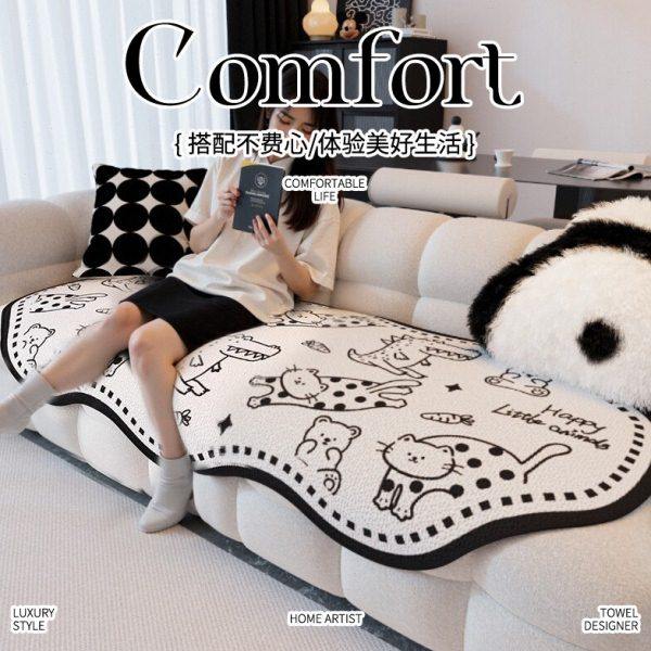 2025年新款沙发垫固定防滑异形卡通一片式沙发坐垫不规则沙发盖布,居家布艺,沙发垫,淘宝优惠券,粉丝福利购,淘宝优惠卷