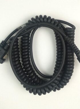 Datalogic得利捷PD9530 9531 PM8500扫描枪线RS232串口伸缩弹簧线