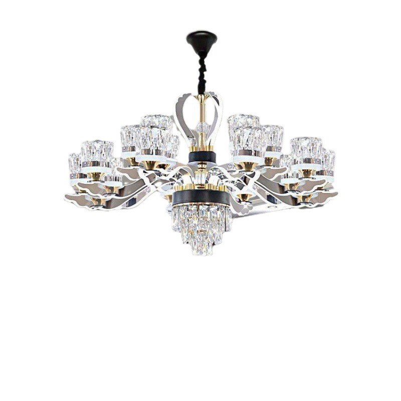 水晶吊灯现代f简约轻奢客厅灯2023年新款奢华大气餐厅卧室家用灯