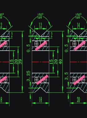 导向双列球V型槽滑轮精密轴承内径15mm外径39mm厚度18mmV槽宽12mm