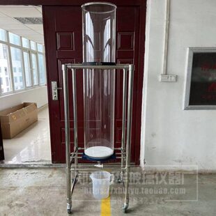 厂家专业定做玻璃层析柱长度1200mm1.2米具砂板硅胶过滤柱交换柱