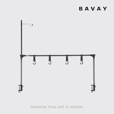 北欢/Bavay户外营地车桌面置物架露营蛋卷桌折叠置物层架挂架灯架