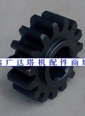 施工升降机电梯 驱动齿轮15齿Φ135*齿厚45轴高L=52键6个 黑色